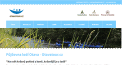 Desktop Screenshot of otavatour.cz